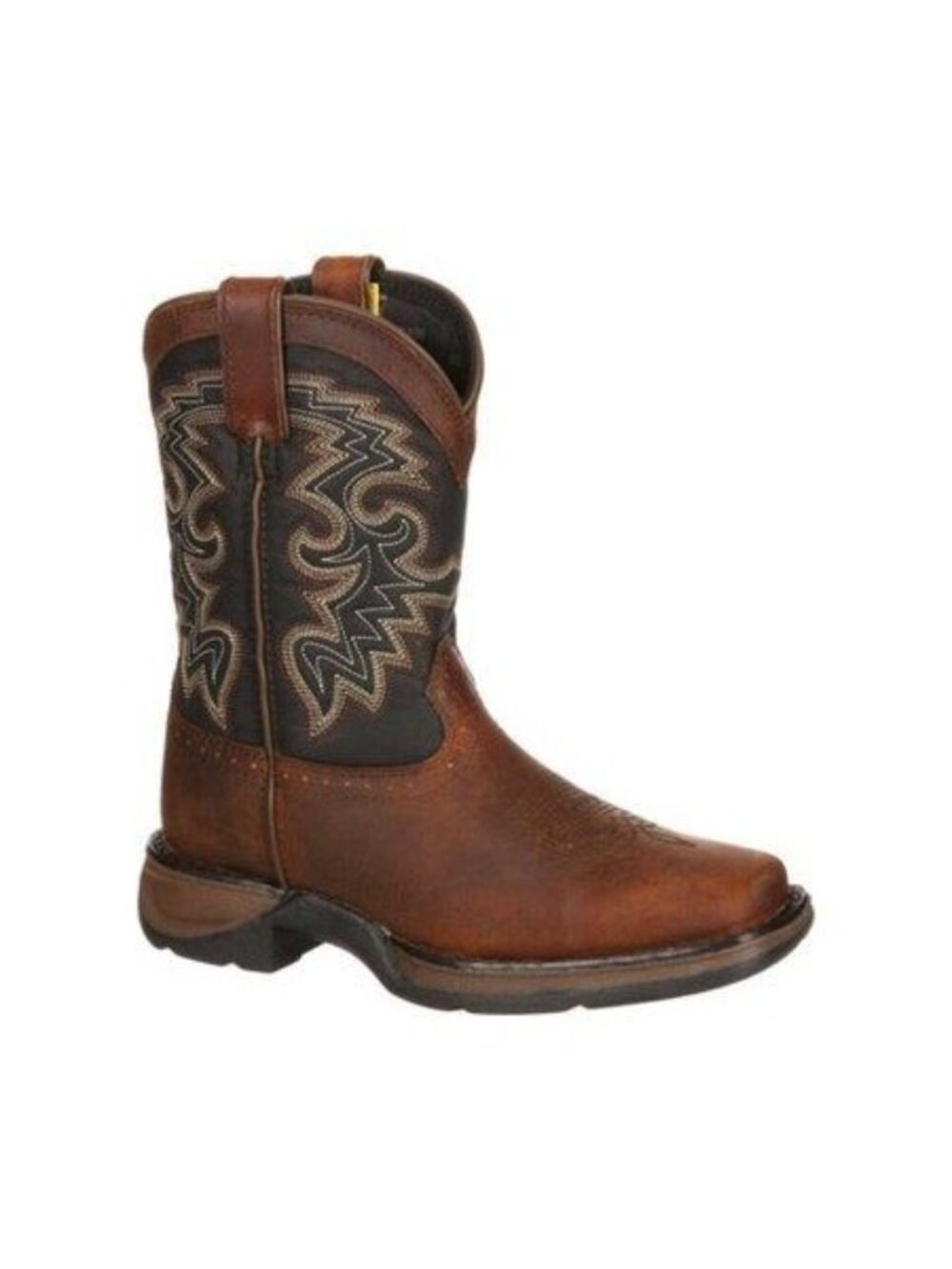 Mykos Boys' Lil Durango Full Grain Saddle Western Boots Size 4 NEW